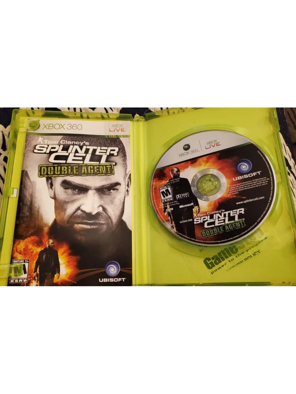Tom Clancy's Splinter Cell: Double Agent (Microsoft Xbox 360, 2006)